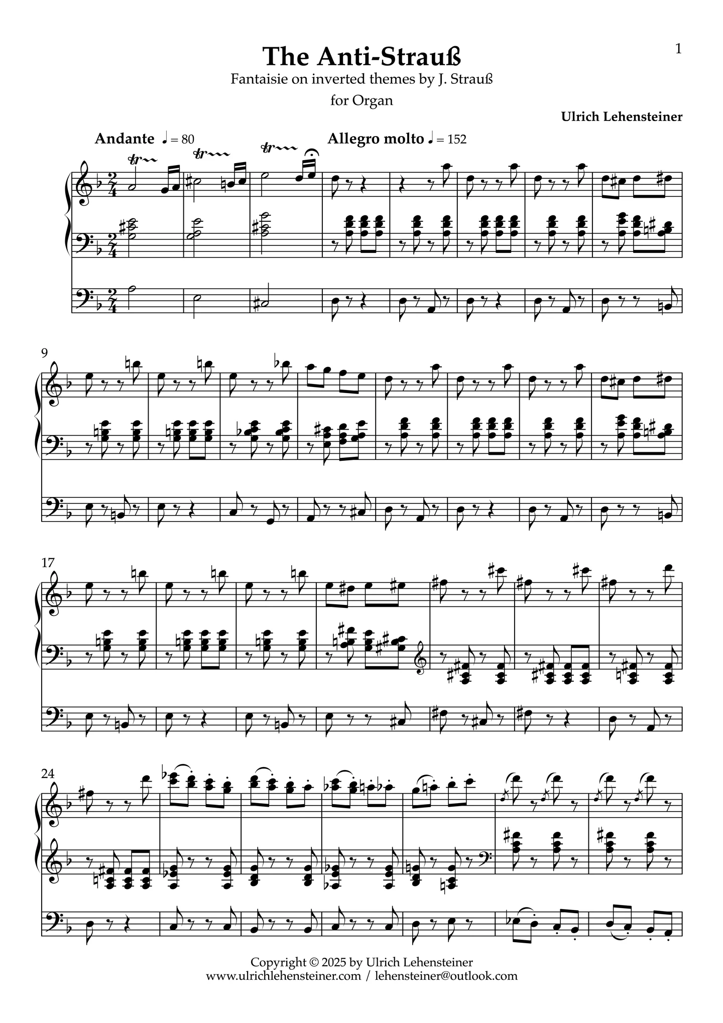 Antistrauß - Full Score