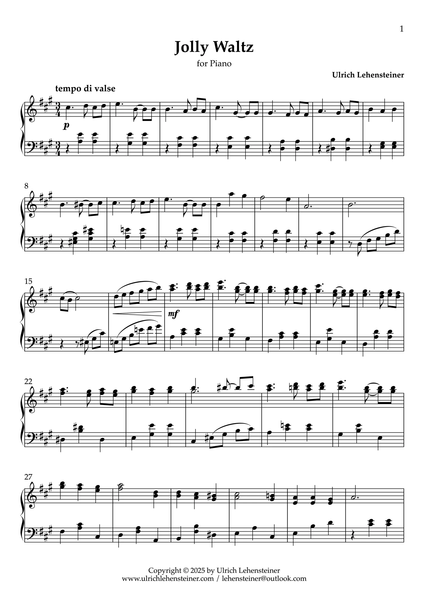 Jolly Waltz einfach