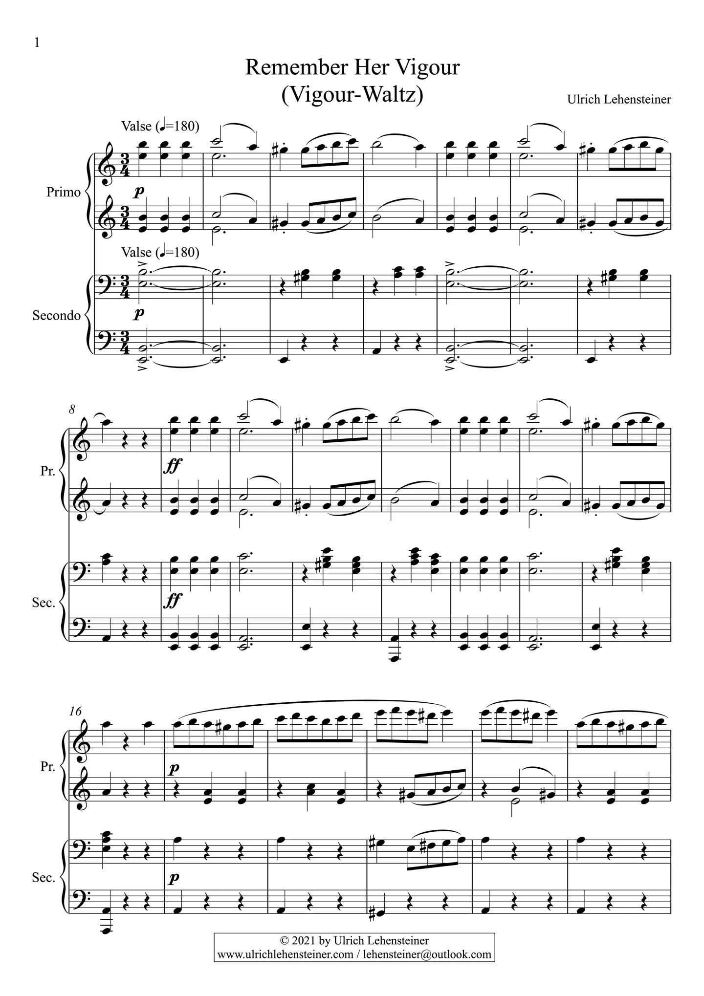 Remember-Waltzes Full Score + parts Kopie