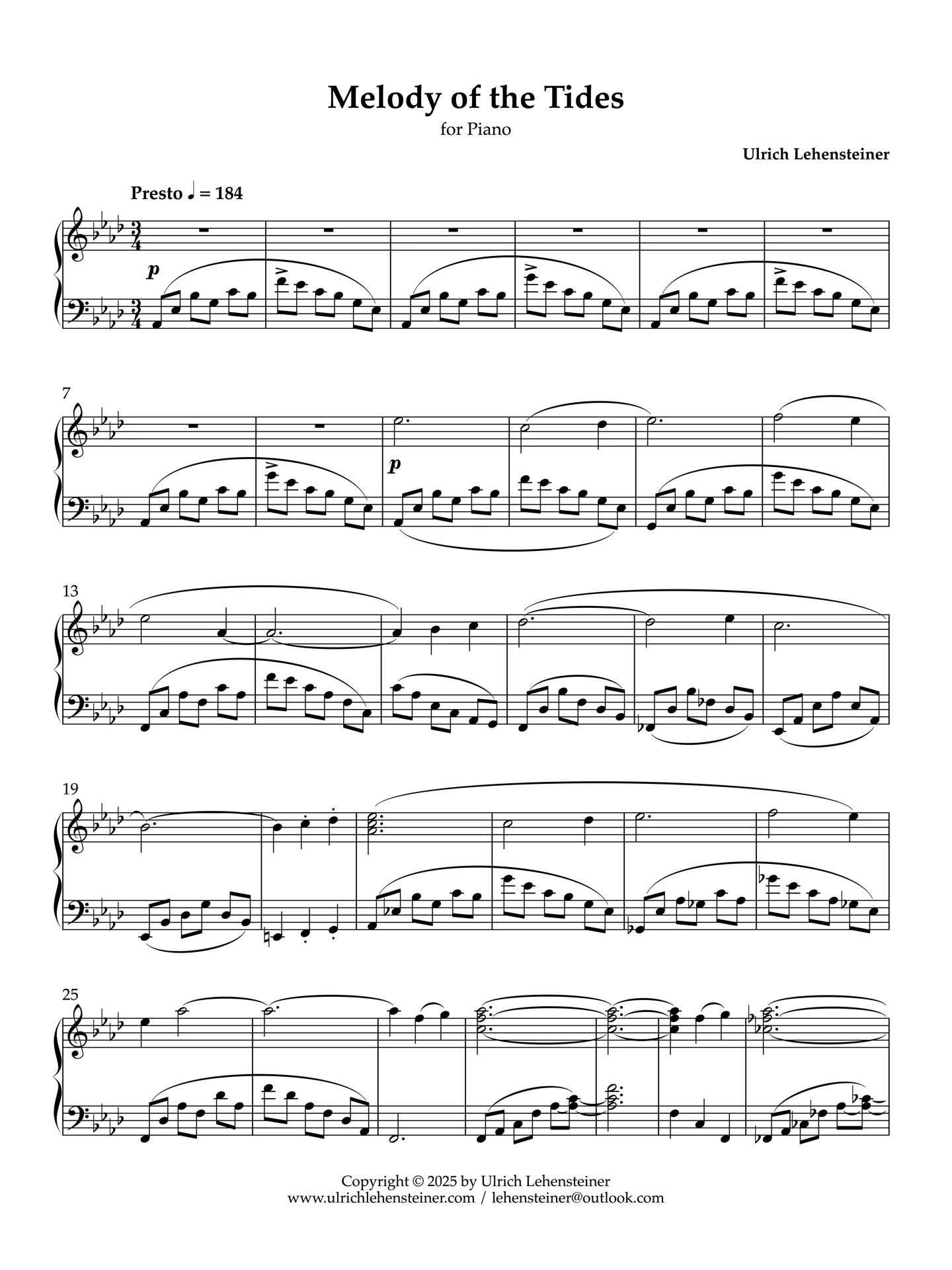 Melodie Kopie - Full Score